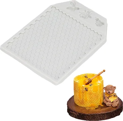Produktbild von Bienenstock mit Biene Silikonform Fondant Kuchen Schokolade Backen Formen Dekorieren Werkzeug für Hochzeit Geburtstag Party