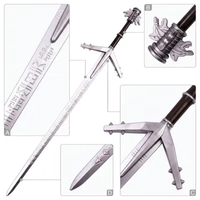 Produktbild von Fantasy-Cosplay-Requisite aus Schaumstoff 111 cm mit Scheide FM200