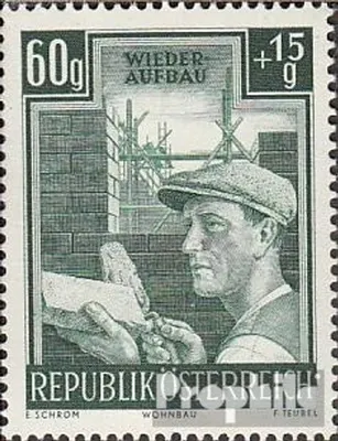 Produktbild von Briefmarken Österreich 1951 Mi 961 postfrisch Wiederaufbau