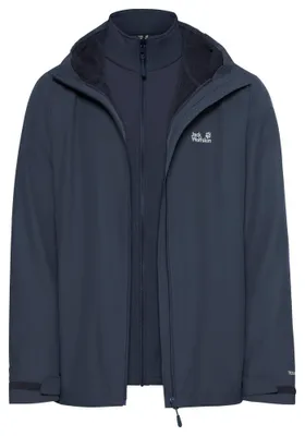 Produktbild von Jack Wolfskin OUTROVERT 3IN1 JKT M midnight sky M