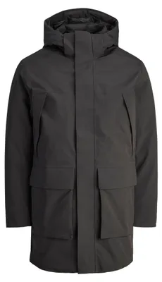 Produktbild von Jack & Jones 12280904_2161_XS, Anorak, Uni, Erwachsener, Reißverschluss, Polyester, Schwarz