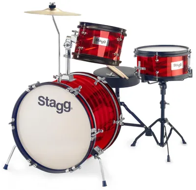 Produktbild von Stagg TIMJR3-16B Red Kinder Schlagzeug