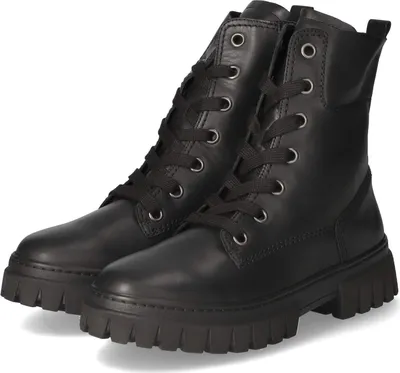 Produktbild von GABOR Comfort Damen Biker Boots schwarz Glattleder - Größe: UK 5,5