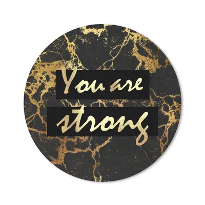 Produktbild von MuchoWow® Mauspad Mousepad Zitat - Motivation - Gold - Marmor 50x50 cm - Mousepads - Maus Mat - Pad - Mausunterlage - Vinyl