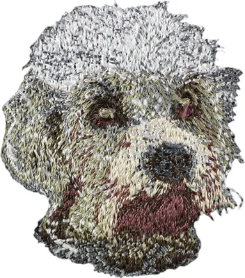 Immagine prodotto di Dandie Dinmont Terrier - toppa a forma di cane, toppa ricamata, decorazione unica per zaino del marchio Art-Dog