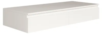 Immagine prodotto di Selsey Bemmi - Scrivania / toletta sospesa con cassetti, bianco, 120 cm