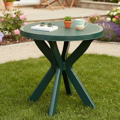Immagine prodotto di Lorwood - Tavolo da Esterno, 70x70x72h cm Verde, 2 Posti  Italy