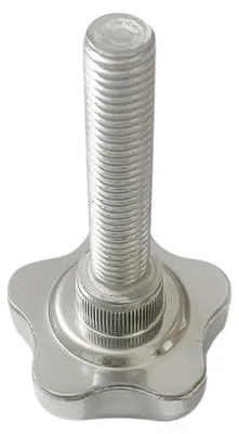 Productafbeelding van Sterknoppen M6 M8 M10 - Klemgrepen RVS - Bevestigen Apparatuur - Handmatige Installatie - Diverse Maten - Zilver