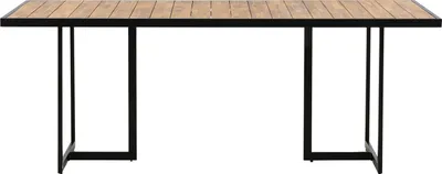 Produktbild von home24 Gartentisch - Beige - Holz Teilmassiv - 100 x 75 x 200 cm