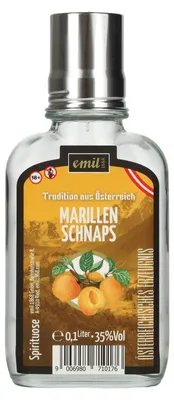 Image de emil 1868 Marillen Schnaps 35% Vol. 0,1l in Taschenflasche
