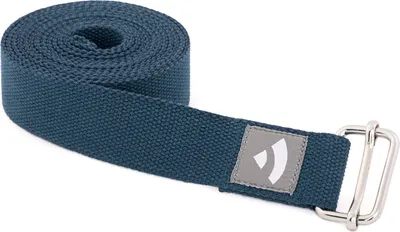 Produktbild von Yogagurt mit Schiebeschnalle ASANA BELT 2,5m, Metall marineblau
