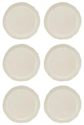 Produktbild von 6er Set Dessertteller JUNE Clay creme D. 15cm Stoneware Bastion Collections