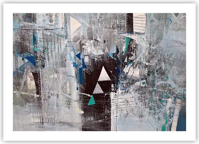 Produktbild von Poster - Poster ohne Rahmen - Abstraktion modern - 70x50 cm - Wand Bild - Wanddeko - Wandbilder - Kunstposter - Wandposter - Bilder - Kunstdruck - Wanddekoration - Wandbild - P2XAA70x50-4006