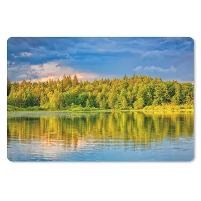 Produktbild von MuchoWow® Mauspad Mousepad Wasser - Natur - Wald 27x18 cm - Mousepads - Maus Mat - Pad - Mausunterlage - Büroartikel - Desk Matten