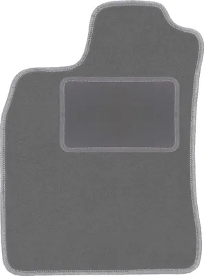 Produktbild von Fahrerfußmatte Velours graphit passend für Renault Twingo I (1993-2006, Schrägheck) – mit Befestigungen – passgenau
