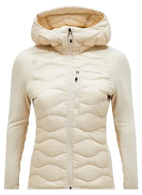 Productafbeelding van Peak Performance W Helium Down Hybrid Hood, beige kleur