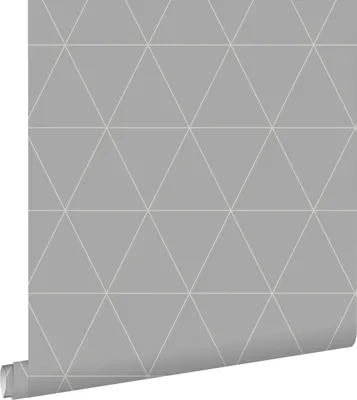 Produktbild von ESTAhome Tapete grafische Dreiecke Grau 50 x 900 cm