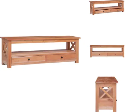 Zdjęcie produktu dla vidaXL Szafka pod TV 120 x 30 x 40 cm lite drewno mahoń - meble TV