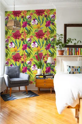 Produktbild von Coloray Fototapete 360x250 cm An Einer Wand Latex Latextapete -  Blumen Pansy.