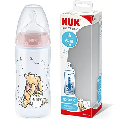 Produktbild von Nuk 10.741.038 First Choice+ Baby-Flasche + Sauger, 300ml Fassungsvermögen, -frei
