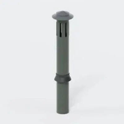Productafbeelding van POLOPLAST Stoomafvoer, DN125, POLO-KAL, PVC, Ø125mm, H1063mm, groen, buis, 1 stuk.