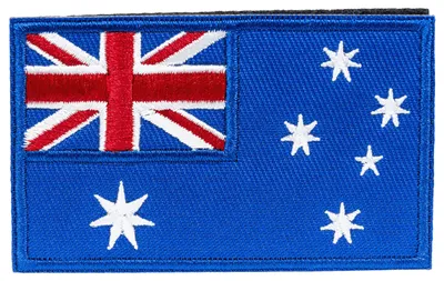 Obrázok produktu pre SCHNORR Austrália suchý zips 80 x 50 mm – vyšívaná nášivka s motívom krajiny/vlajky