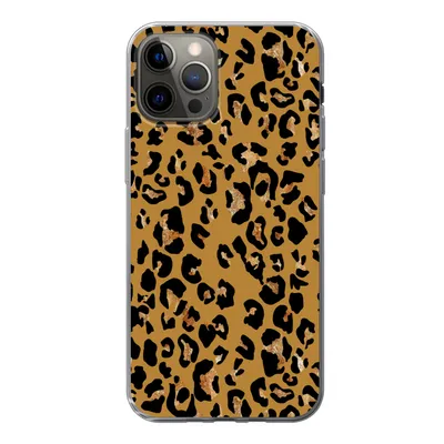 Produktbild von MuchoWow® Handyhülle Schutzhülle Hülle für iPhone 13 Pro Pantherdruck - Gelb - Gold Silikon Softcase Handy Hülle - Handy-Tasche