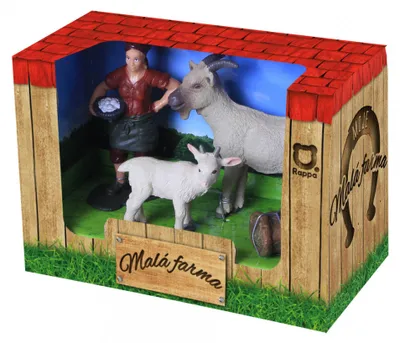 Obrázok produktu pre Koza s kozou a farmárom