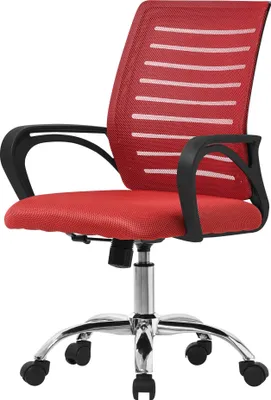 Obrázok produktu pre Ergonomická kancelárska stolička ML-Design, červená, 360° otočná stolička s kolieskami