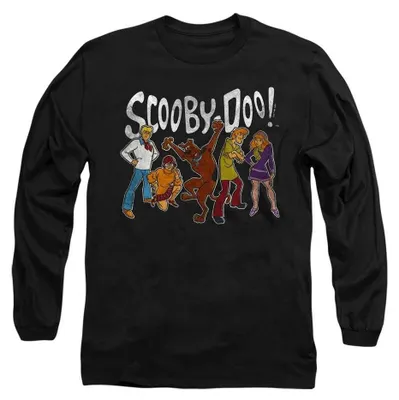 Produktbild von Scooby Doo - T-Shirt für Herren/Damen Uni, Langärmlig TV37103 (XL) (Schwarz), KI-generiertes Bild