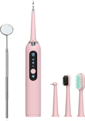 Image de INF Set de nettoyage dentaire électrique 8 pièces Rose Rose