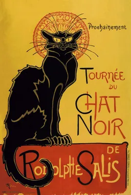 Produktbild von Steinlen, Theophile Tournee du Chat Noir - Poster Druck - Größe 61x91,5 cm