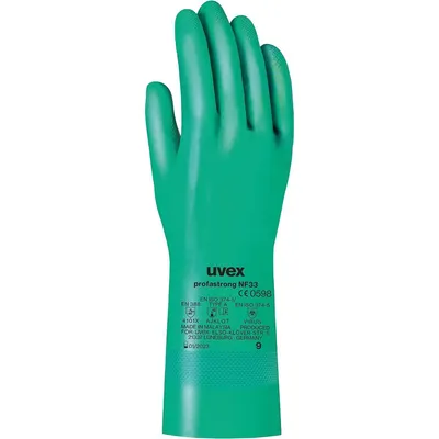 Zdjęcie produktu dla uvex 6012204 Rękawice ochronne do chemikaliów profastrong NF 33, rozmiar 10