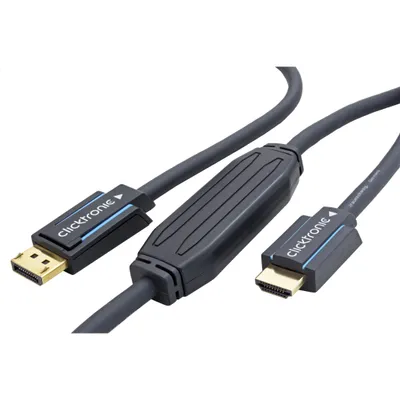 Obrázek produktu pro ClickTronic 44926, 5 m, DisplayPort, HDMI Typ A (standardní), 10,2 Gbit/s, Černá