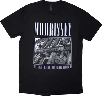 Produktbild von Morrissey - "Whitechapel" T-Shirt für Herren/Damen Uni RO14139 (S) (Schwarz)