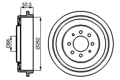 Produktbild von Bosch Bremstrommel  0 986 477 067