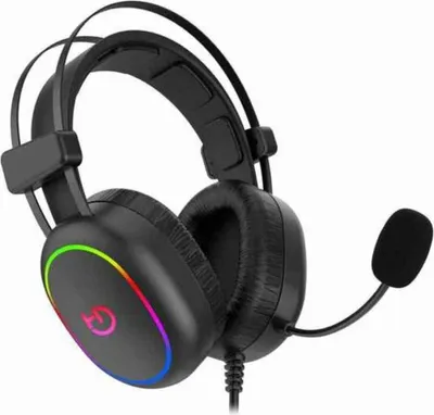 Produktbild von Hiditec Erys ARGB, Kabelgebunden, Gaming, 20 - 20000 Hz, Kopfhörer, Schwarz