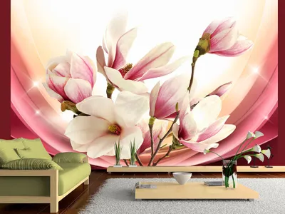 Produktbild von Vlies Fototapete 400x280 cm Tapeten Wandtapete XXL Blumen Magnolien b-A-0247-a-b
