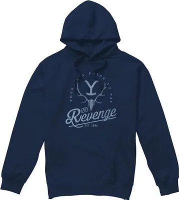 Obrázek produktu pro Yellowstone - Pánská mikina s kapucí "Revenge" TV8268 (XL) (Navy)