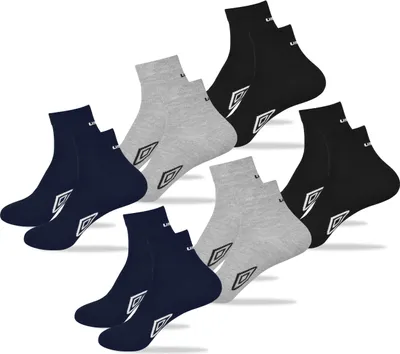 Produktbild von Umbro - 6 Paar Quarter/Viertel Herren Socken Für Männer