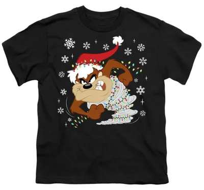 Image de T-shirt Looney Tunes pour enfants, en coton ring-spun, modèle TV36223 (128), couleur noire