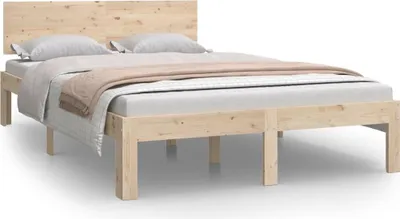 Produktbild von vidaXL Massivholzbett ohne Matratze 120x200 cm Kiefernholz