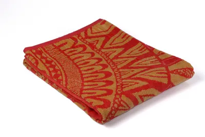 Produktbild von PHLOX Strandtuch 90 x160 cm Badetuch Strandlaken Handtuch Velours - 100% Baumwolle - 580 gram - Weich - Marile Orange