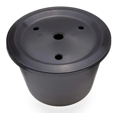 Produktbild von CLGarden ø 45cm 30 Liter PE Springbrunnenbecken rund mit GFK Deckel Becken Set Brunnenbecken klein für Gartenbrunnen Garten Springbrunnen Quellstein