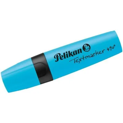 Produktbild von Pelikan Textmarker 490 Keilspitze, Strichstärke 1,2 + 5 mm, blau