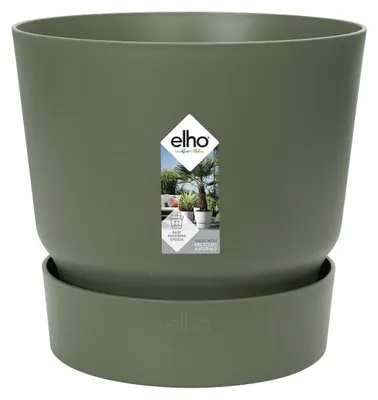 Image de ELHO Pot de fleurs Greenville rond 16 cm, vert