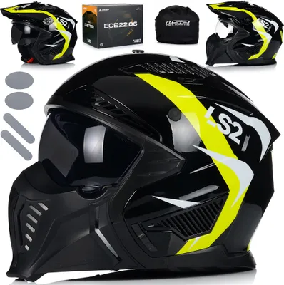 Image de Casque moto LS2 Of606 Drifter Yellow XXL - Sûr et élégant