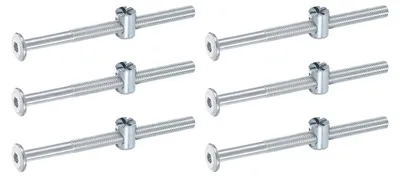 Productafbeelding van Set van 6 Innensechskantschroeven M6 x 85mm met Mutters voor Meubelmontage