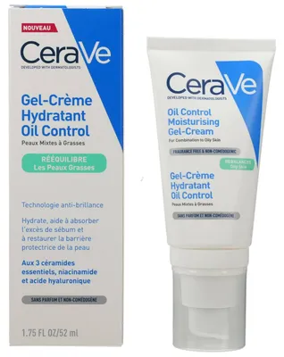 Image de Cerave gel-crème hydratant mat 52 ml