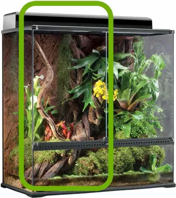 Productafbeelding van Exo Terra vervangende schuifdeur voor terrarium, model PT2609, groen, 73x45 cm